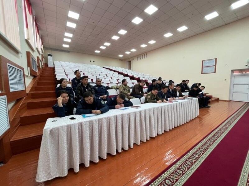 О проведении командно-штабных учений по борьбе с терроризмом в Жуалынском, Сарысуском и Таласском районах Жамбылской области