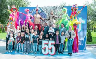 30-метровый пирог, спорт и развлечения: в Конаеве отметили 55-летие города