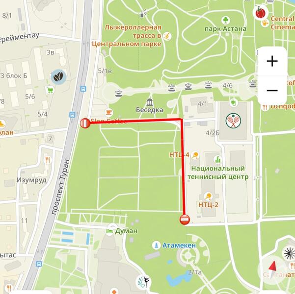 В Центральном парке столицы ведут ремонт дорог