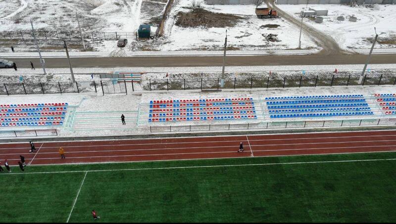 В Алге полностью обновили и ввели в эксплуатацию центральный стадион