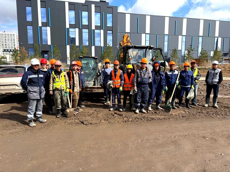 «Таза Казахстан»: порядка 7 тыс. столичных строителей присоединились к экологической акции