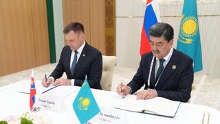 Встреча Министра экологии и природных ресурсов РК Е.Нысанбаева с Заместителем Премьер-министра – Министром окружающей среды Словацкой Республики Томашем Тарабой