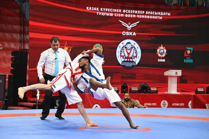 Казахстанские военнослужащие завоевали четыре золотые медали в первый день на Чемпионате мира по қазақ күресі