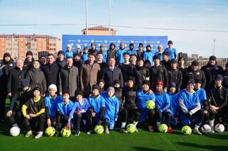 В Кокшетау открыт футбольный стадион, построенный в рамках программы FIFA Arena