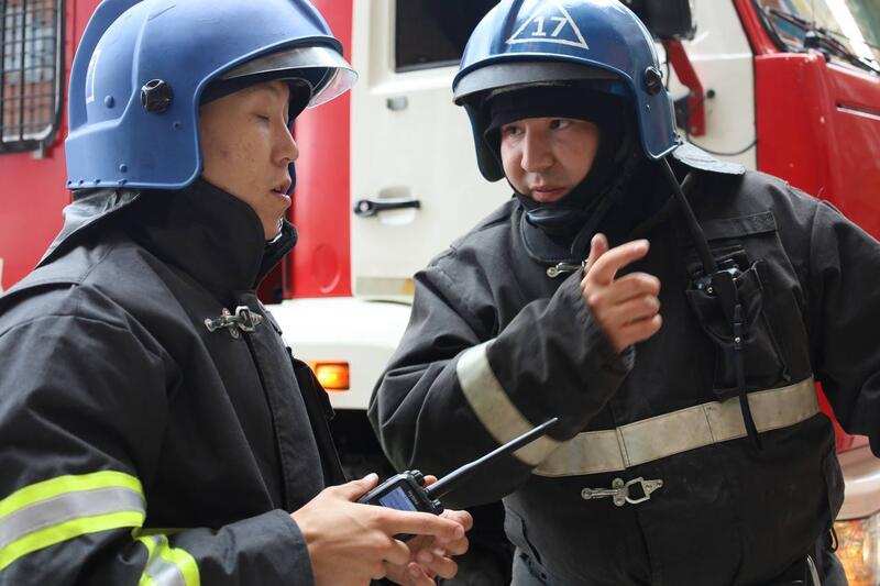 Жители Астаны приняли участие в пожарно-тактическом учении