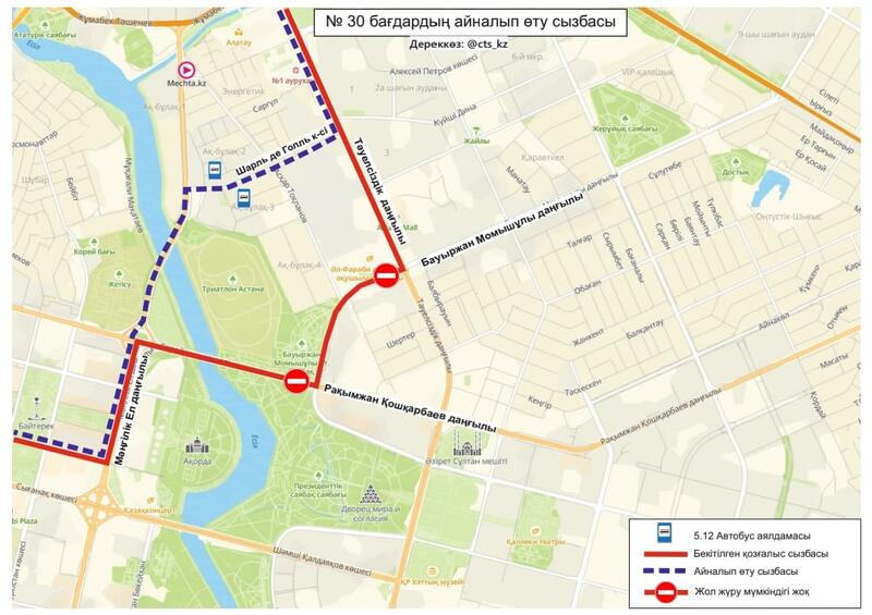 Военный парад в Астане: какие дороги временно перекроют 7 мая
