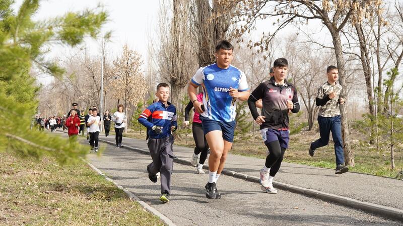 В Талдыкоргане организован массовый забег под девизом «Спорт есірткіге қарсы»