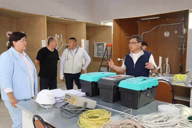 ТУРКЕСТАН: В ТОЛЕБИ РЕМОНТИРУЮТ СОЦИАЛЬНЫЕ ОБЪЕКТЫ