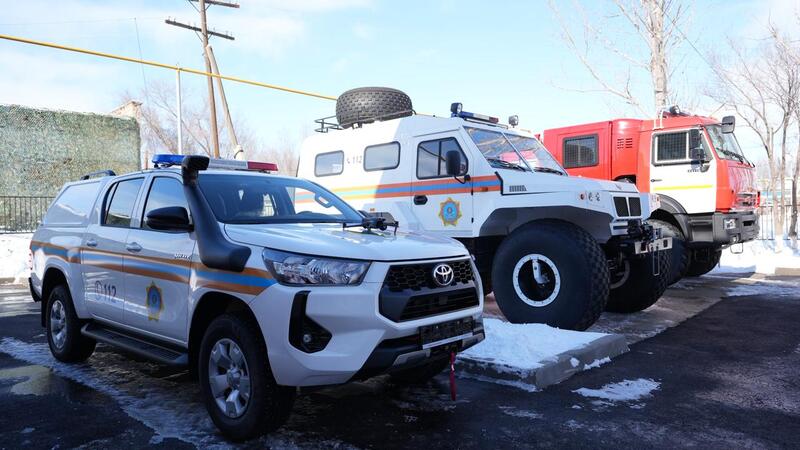 В селе Сарыозек начала работу обновленная пожарная часть