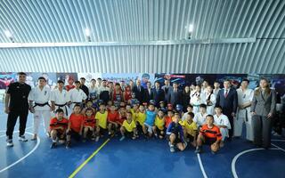 В Мунайлинском районе ввели в эксплуатацию новый спортивный комплекс