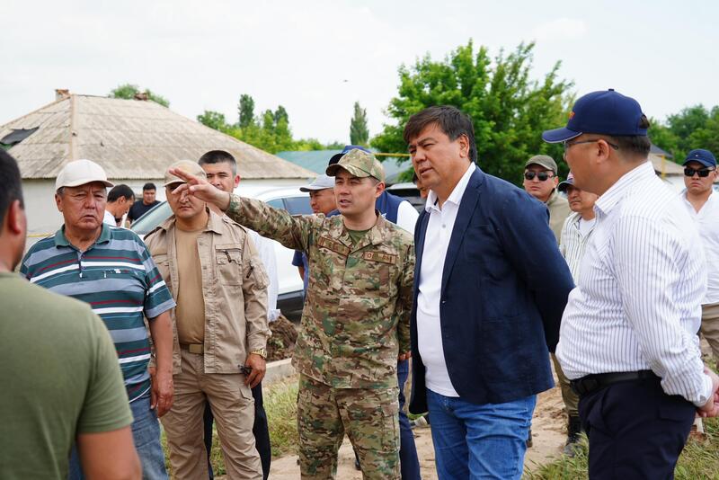 В ТУРКЕСТАНСКОЙ ОБЛАСТИ СИТУАЦИЯ ПОСЛЕ ПРОЛИВНЫХ ДОЖДЕЙ НАХОДИТСЯ НА КОНТРОЛЕ