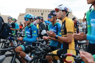 80-километровый маршрут: в Атырау проходит исторический велопробег