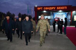 ТУРКЕСТАН: В ОРДАБАСИНСКОМ РАЙОНЕ ОТКРЫЛАСЬ НОВАЯ ПОЖАРНАЯ ЧАСТЬ