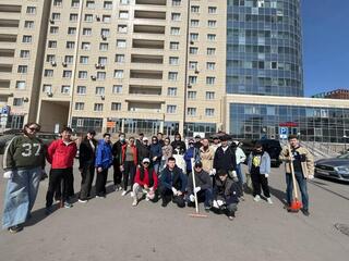 Сотрудники Министерства сельского хозяйства РК приняли участие в общегородском субботнике