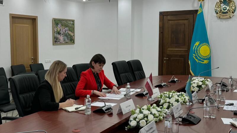 Встреча с Чрезвычайным и Полномочным Послом Латвийской Республики в Республике Казахстан