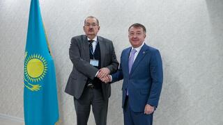 Состоялась встреча Министра юстиции Республики Казахстан Ерлана Сарсембаева с Главой Офиса программ ОБСЕ в Астане Алексеем Роговым