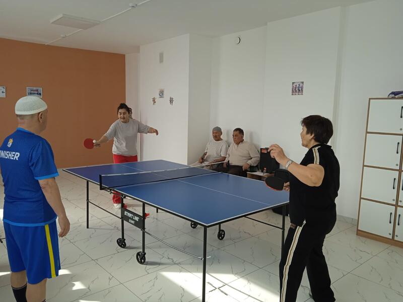 Турнир по настольному теннису среди пенсионеров прошел в Астане