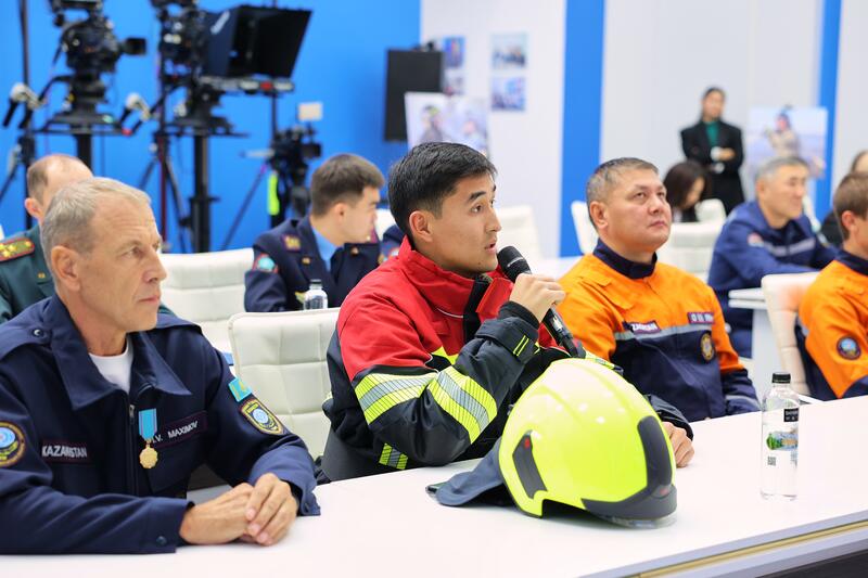 Пресс-конференция в Службе центральных коммуникаций: достижения и новые инициативы МЧС Казахстана