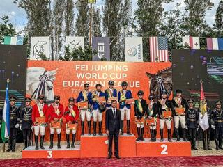 Кубок мира по конкуру: астанчанин Ержан Магжаев стал серебряным призером