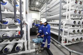 В селе Курык запущен новый опреснительный завод