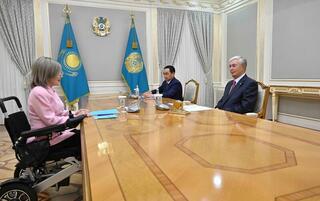 Президент принял представителя Уполномоченного по правам человека по городу Астане Баян Жалмаганбетову