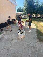 «Таза Қазақстан»: юные спортсмены столицы провели экологическую акцию