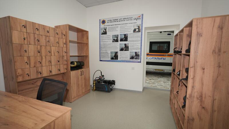 Впервые в истории независимости в посёлке Жайрем открыто универсальное спасательное подразделение