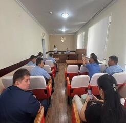 Отырар аудандық полиция бөлімінің қызметкерлеріне ақпараттық түсіндіру жұмыстары жүргізілді