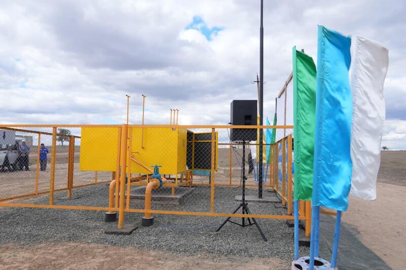 Показатель газификации Мугалжарского района достиг 97%