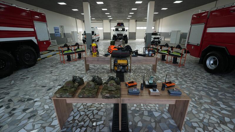 Впервые в истории независимости в посёлке Жайрем открыто универсальное спасательное подразделение