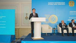 Министр юстиции РК Азамат Ескараев принял участие в мероприятии, посвященном 30-летию Центральной избирательной комиссии РК