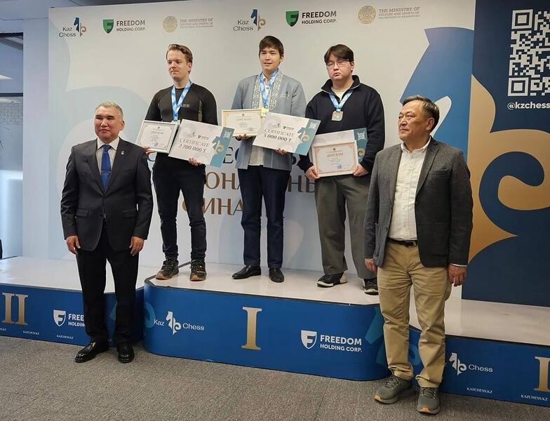 Астанчанин Казыбек Ногербек стал чемпионом страны по классическим шахматам