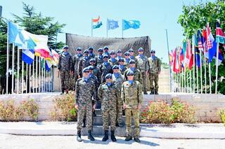 Флаг Казахстана поднят на базе UNIFIL в Ливане