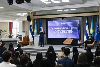 Президент Финляндии прочитал лекцию в Maqsut Narikbayev University