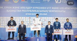 Сборная Алматы заняла первое место в общекомандном зачёте республиканского первенства по вольной борьбе