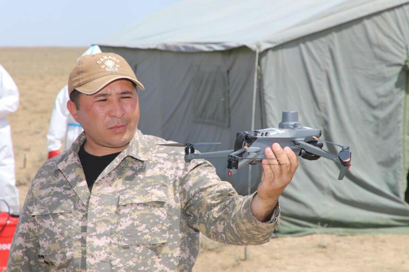 МИНИСТР СЕЛЬСКОГО ХОЗЯЙСТВА РК ПРОВЕРИЛ ХОД БОРЬБЫ С САРАНЧОВЫМИ ВРЕДИТЕЛЯМИ В ТУРКЕСТАНСКОЙ ОБЛАСТИ