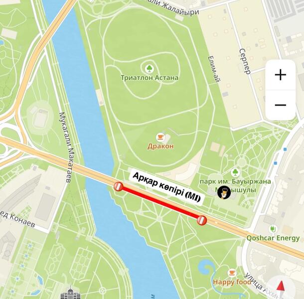 Какие дороги закрыты на ремонт в Астане