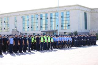 Закон и порядок: Масштабный гарнизонный развод полиции прошел в Актобе