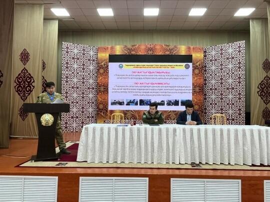 О проведении командно-штабных учений по борьбе с терроризмом в Жуалынском, Сарысуском и Таласском районах Жамбылской области