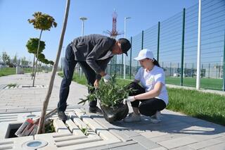 ШЫМКЕНТ: АБАЙ АУДАНЫНДА «ТАЗА ҚАЗАҚСТАН» АКЦИЯСЫ ӨТТІ
