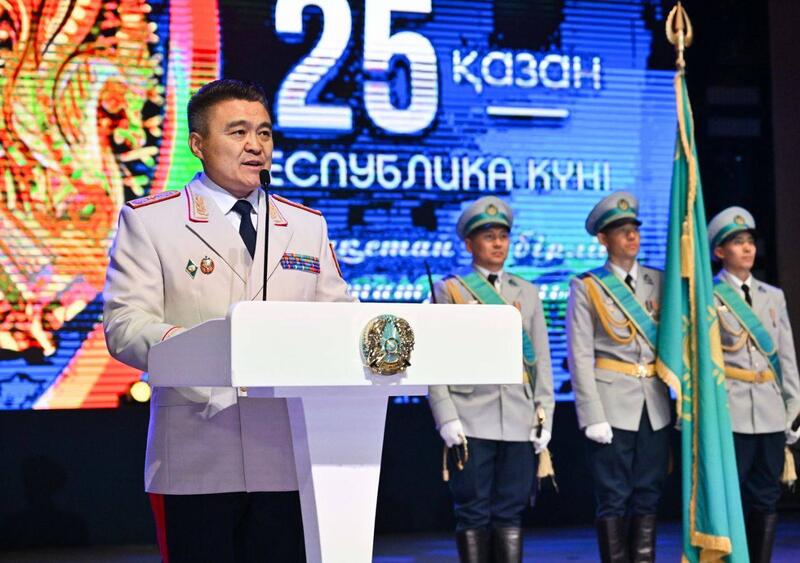 Аким области принял участие в торжественном мероприятии, организованном Департаментом полиции СКО в честь Дня Республики