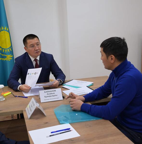 Аким Павлодарской области Асаин Байханов встретился с жителями Баянаульского района
