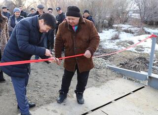 В Талдыкоргане ввели мост на территории дачного сообщества