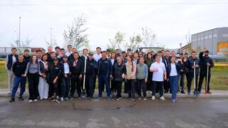 В экологической акции на территории Индустриального парка №1 в Астане приняли участие более 700 человек