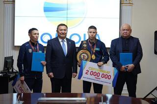 В акимате Акмолинской области состоялось чествование спортсменов