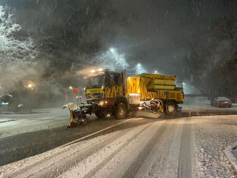 В Алматы проведена ночная обработка улично-дорожной сети после осадков в предгорных районах