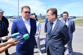 Аким области Кумар Аксакалов проинспектировал ход строительства завода KIA и завода по производству автокомпонентов