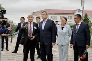 Аким области посетил район М.Жумабаева