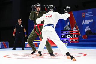 Два «золота» и «бронзу» завоевали на Кубке мира по рукопашному бою в Москве военнослужащие Вооруженных сил