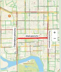 Участок проспекта Абая временно закроют в Астане
